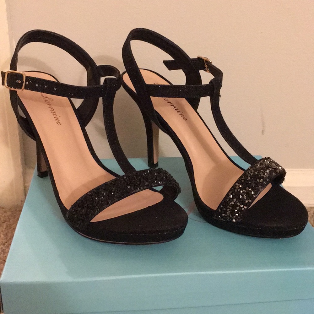 Black Sparkly Heels